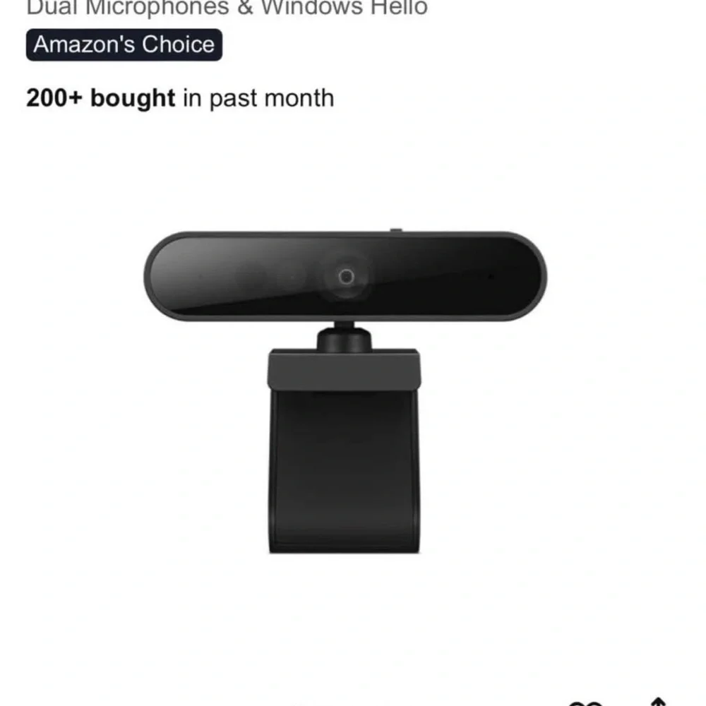 Lenovo HD 1080p Webcam (510 FHD)- Black- like new